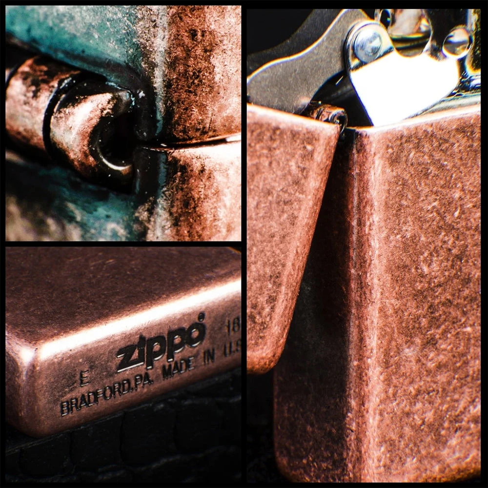 Zippo 301FB Antique Copper - Refillable Windproof Lighter - Image 5