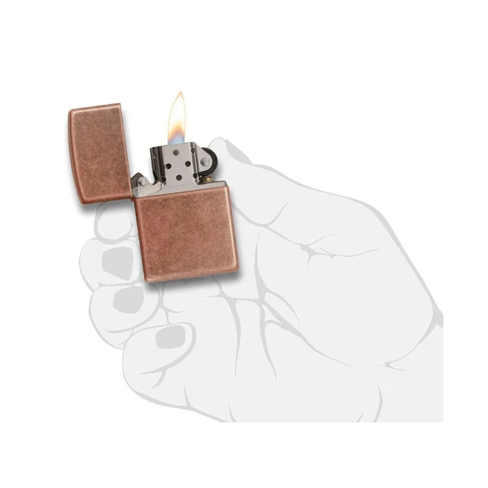 Zippo 301FB Antique Copper - Refillable Windproof Lighter - Image 4