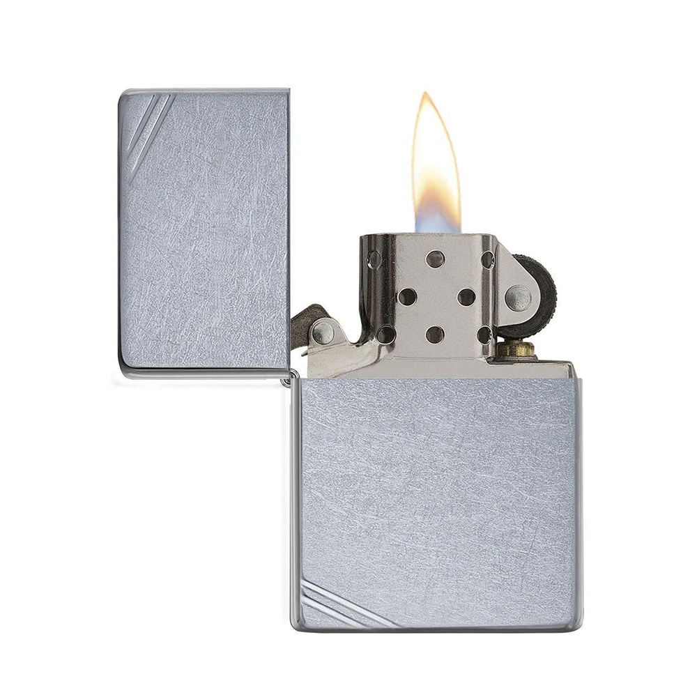 Zippo 267 Street Chrome™ Vintage With Slashes - Refillable Windproof Lighter - Image 3